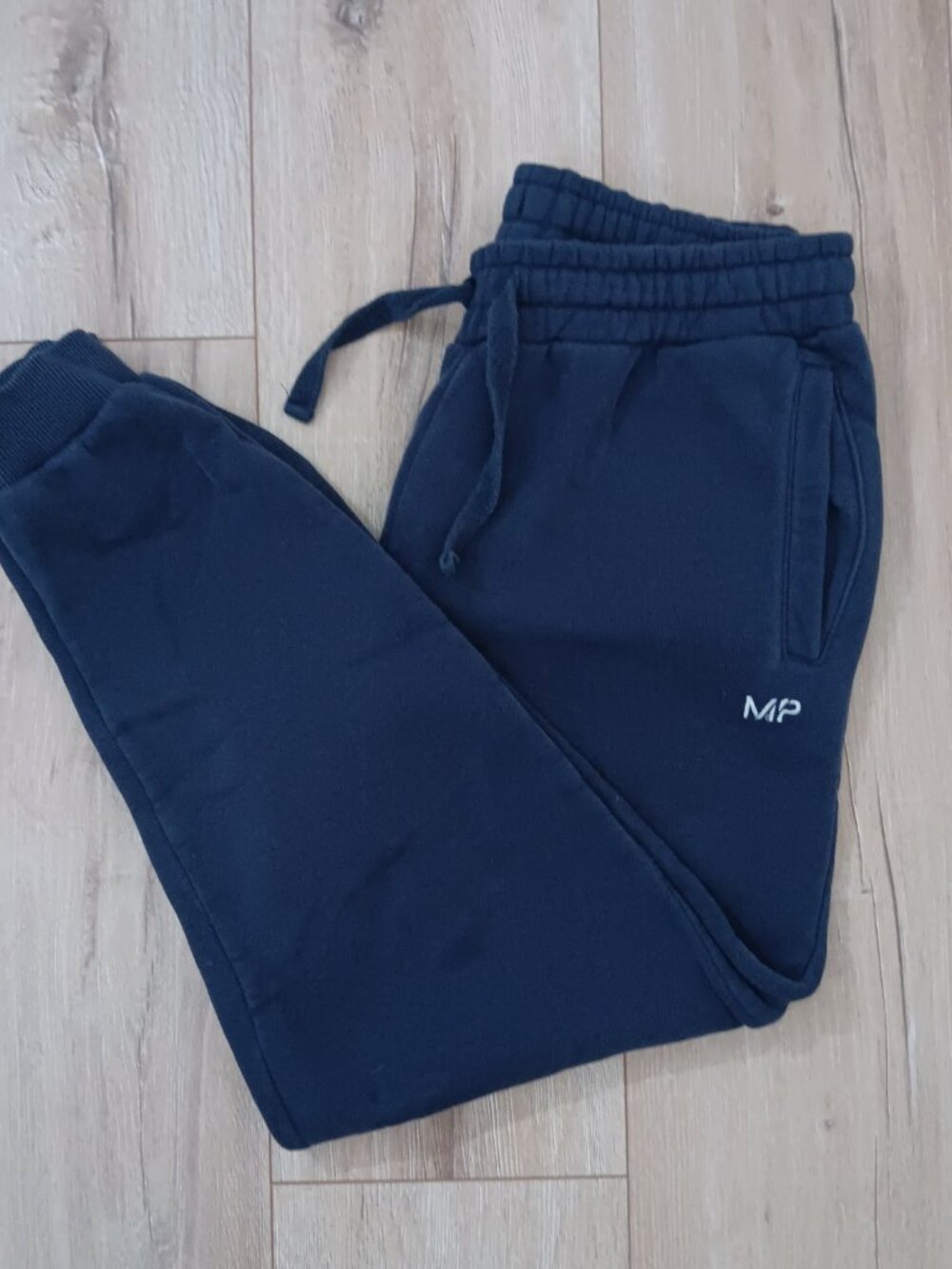 MP Myprotein Men's Joggers Sweatpants Navy Blue Size M Cotton Blend Athletic - Picture 3 of 7